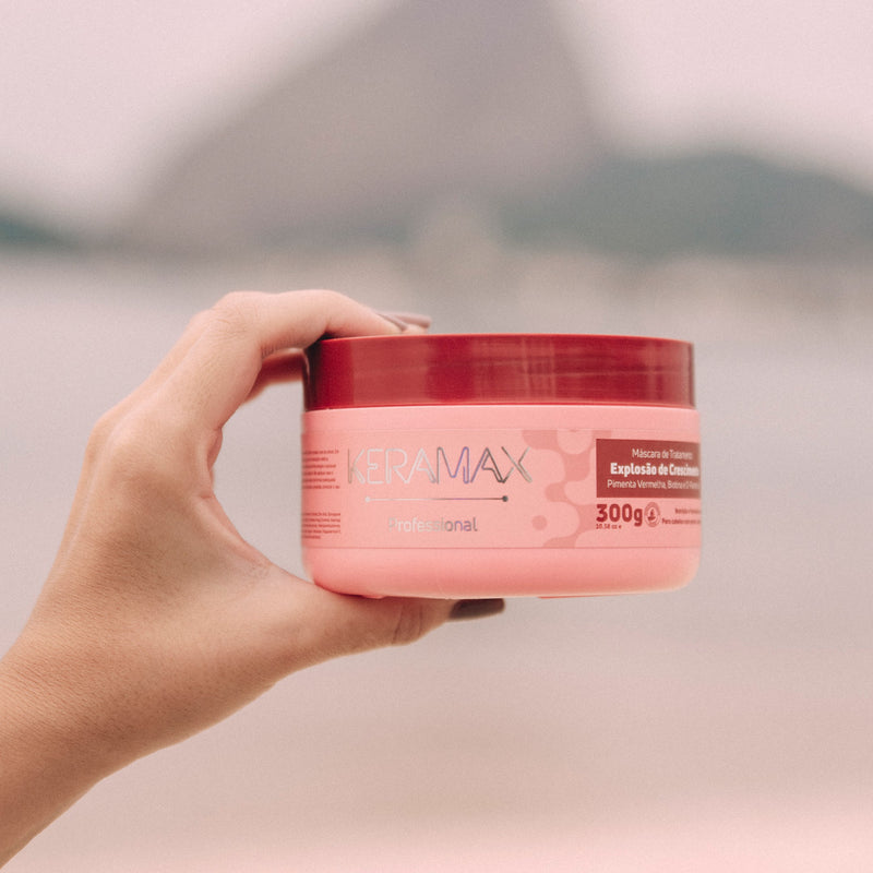 Lançamento Máscara de Tratamento Keramax Explosão de Crescimento 300g